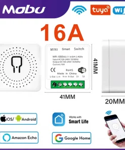 16a Mini Wifi Diy Light Switches Module 2 Way Control Work With Tuya Smart Life Alexa