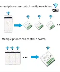 16a mini wifi diy light switches module 2 way control work with tuya smart life alexa 3