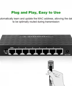 5 8 port 1000mbps gigabit network switch ethernet smart switcher high performance rj45 hub internet splitter 2