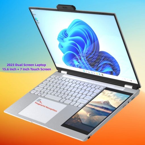 new arrivals 12th generation intel n95 dual screen laptop gaming laptop 15 6inch 2k lcd 7inch