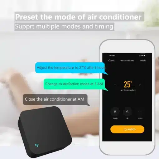 tuya wifi ir remote control for air conditioner tv smart home blaster infrared universal remote controller 2
