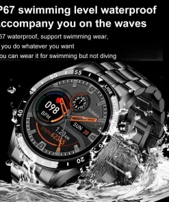 lige 2023 smart watch men full circle touch screen bluetooth call men smartwatch waterproof sport activity 3
