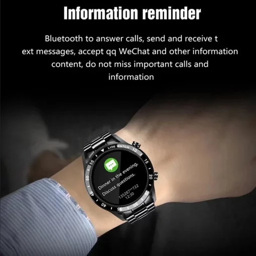 lige 2023 smart watch men full circle touch screen bluetooth call men smartwatch waterproof sport activity 5